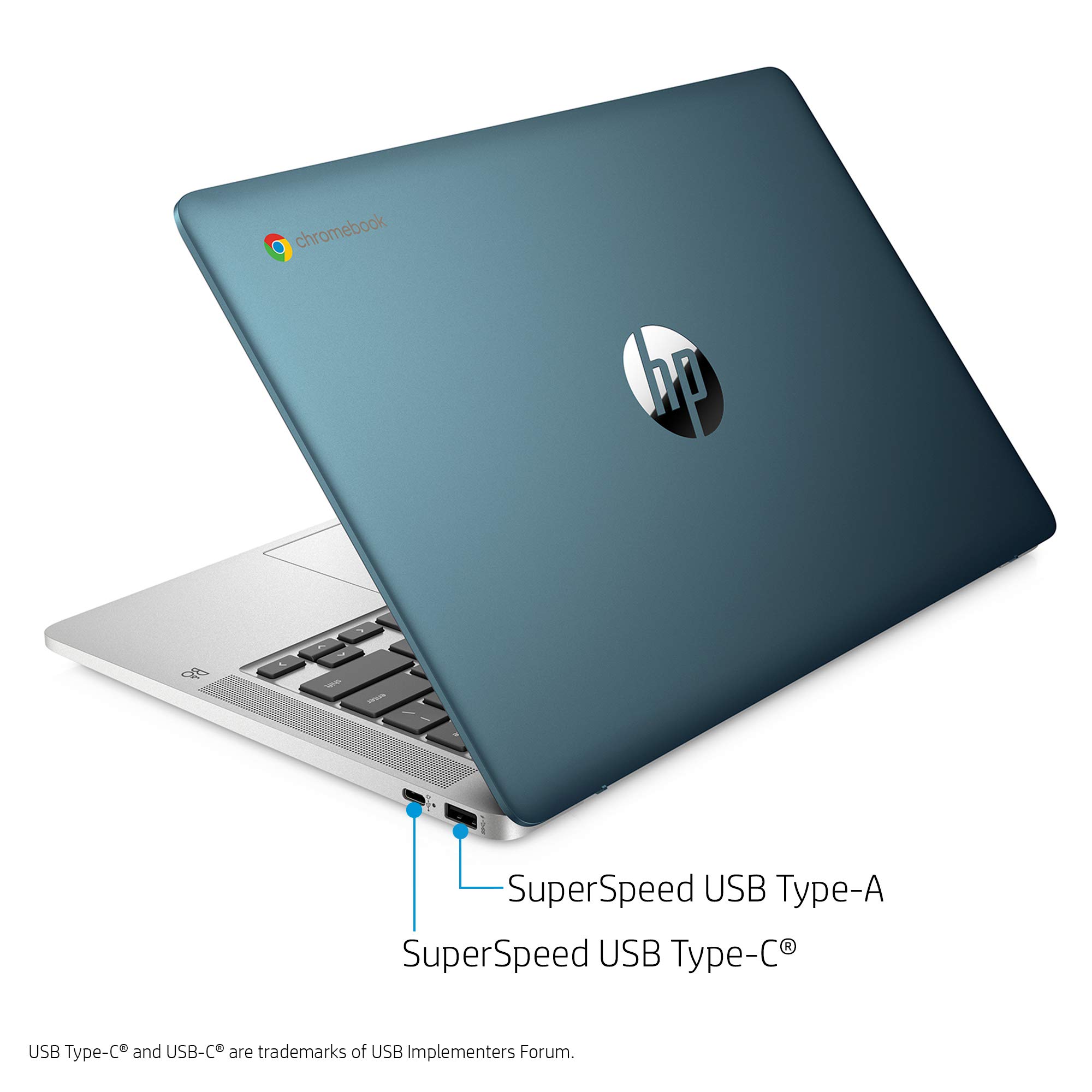 Foto 8 pulgar | Portátil Hp Chromebook Hd Intel Celeron N4000 De 14 Pulgadas Con 4 Gb De Ram - Venta Internacional.