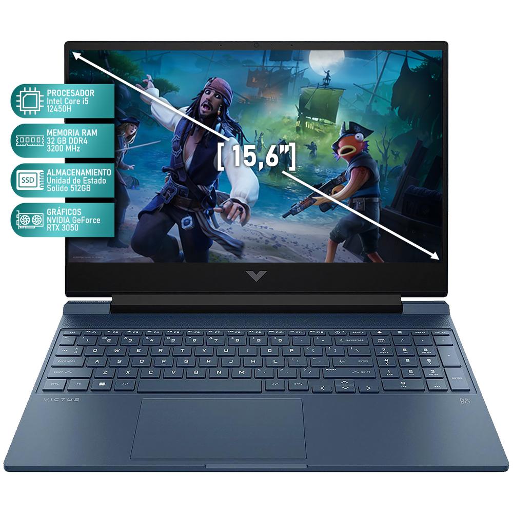 Foto 3 pulgar | Laptop Gamer Hp Geforce Rtx 3050 Intel Core I5 12450h 32gb Ram 512gb Ssd 15.6'' Teclado En Ingles + Mouse Dxt Reaco