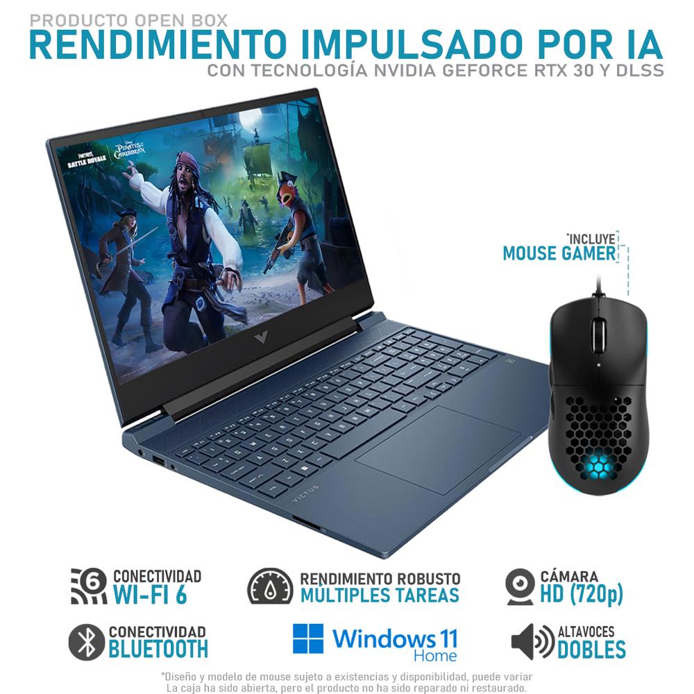 Foto 3 | Laptop Gamer Hp Geforce Rtx 3050 Intel Core I5 12450h 32gb Ram 512gb Ssd 15.6'' Teclado En Ingles + Mouse Dxt Reaco