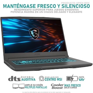 Foto 3 | Laptop Gamer Msi Thin 15 Rtx 4050 Intel Core I5 12450h 16gb Ram 512gb Ssd 15.6'' Teclado En Español Mochila Reacondi