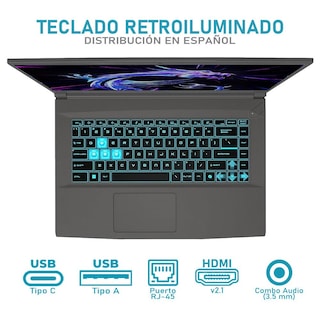Foto 4 | Laptop Gamer Msi Thin A15 Geforce Rtx 4060 Amd Ryzen 7 7735hs 16gb Ram 1tb Ssd 15.6'' Teclado En Español Reacondicionad