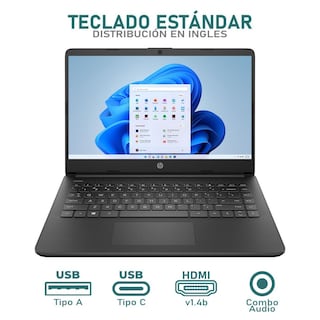 Foto 4 | Lapop Hp 14 Amd Ryzen 3 5300u 16gb Ram 256gb Ssd 14'' Touchscreen Windows 11 Home Teclado En Ingles + Mouse Dxt R