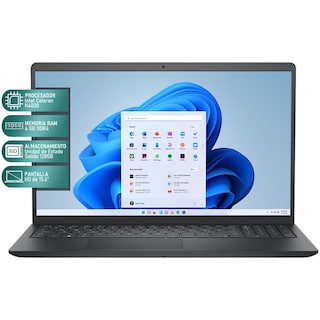 Foto 2 | Laptop Dell Inspiron 15.6 Pulgadas Windows 11 4 GB Negro Reacondicionada