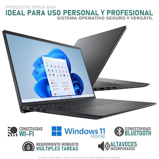 Foto 3 | Laptop Dell Inspiron 15.6 Pulgadas Windows 11 4 GB Negro Reacondicionada