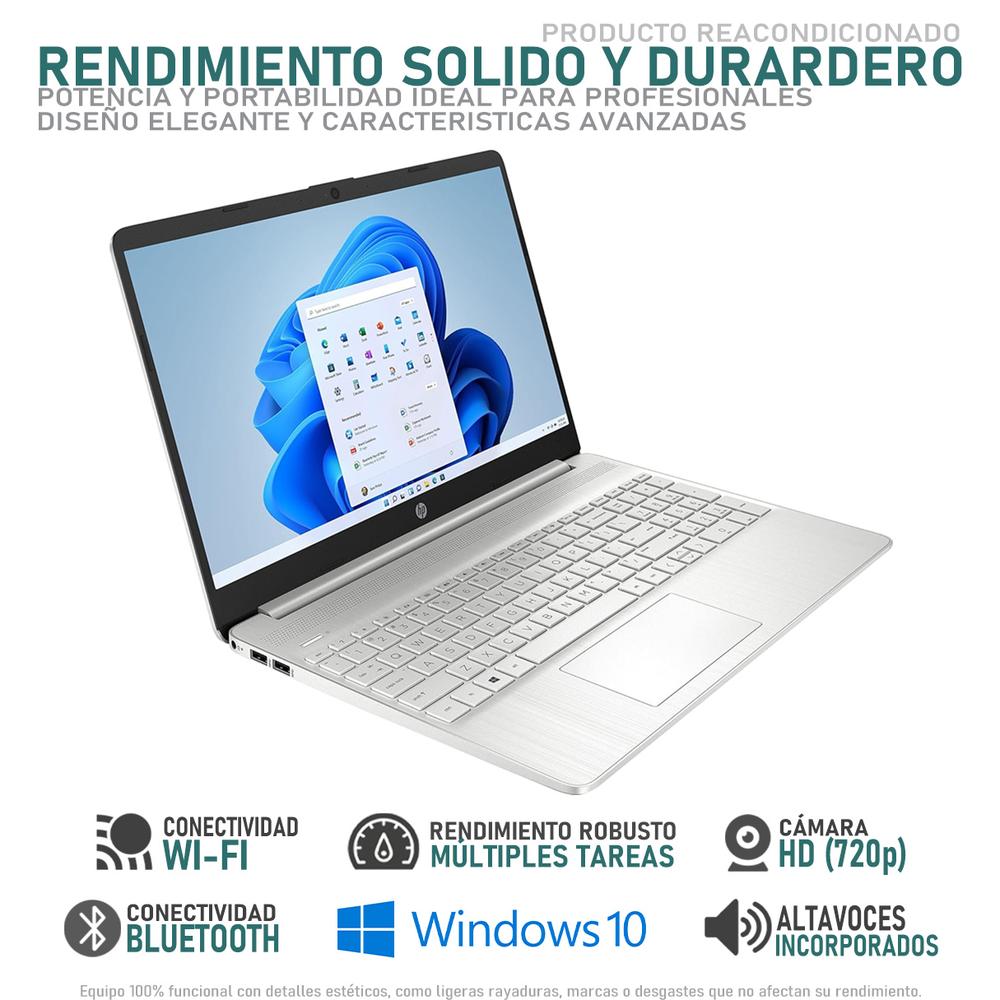 Foto 4 pulgar | Laptop HP 15-ef1300wm Windows 10 12 GB RAM 128 GB PlateadoReacondicionado