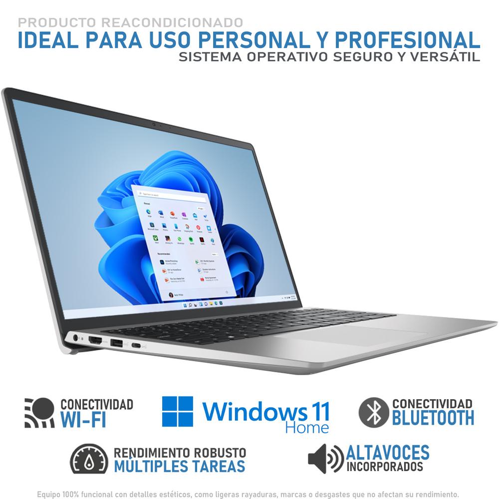 Foto 4 pulgar | Laptop Dell Inspiron 15 3525 Amd Ryzen 5500u 8gb Ram 256gb Ssd 15.6'' Windows 11 Home Reacondicionado