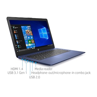 Foto 4 | Laptop HP Stream 14 Pulgadas 4 GB RAM 64 GB Windows 10 Azul Reacondicionado