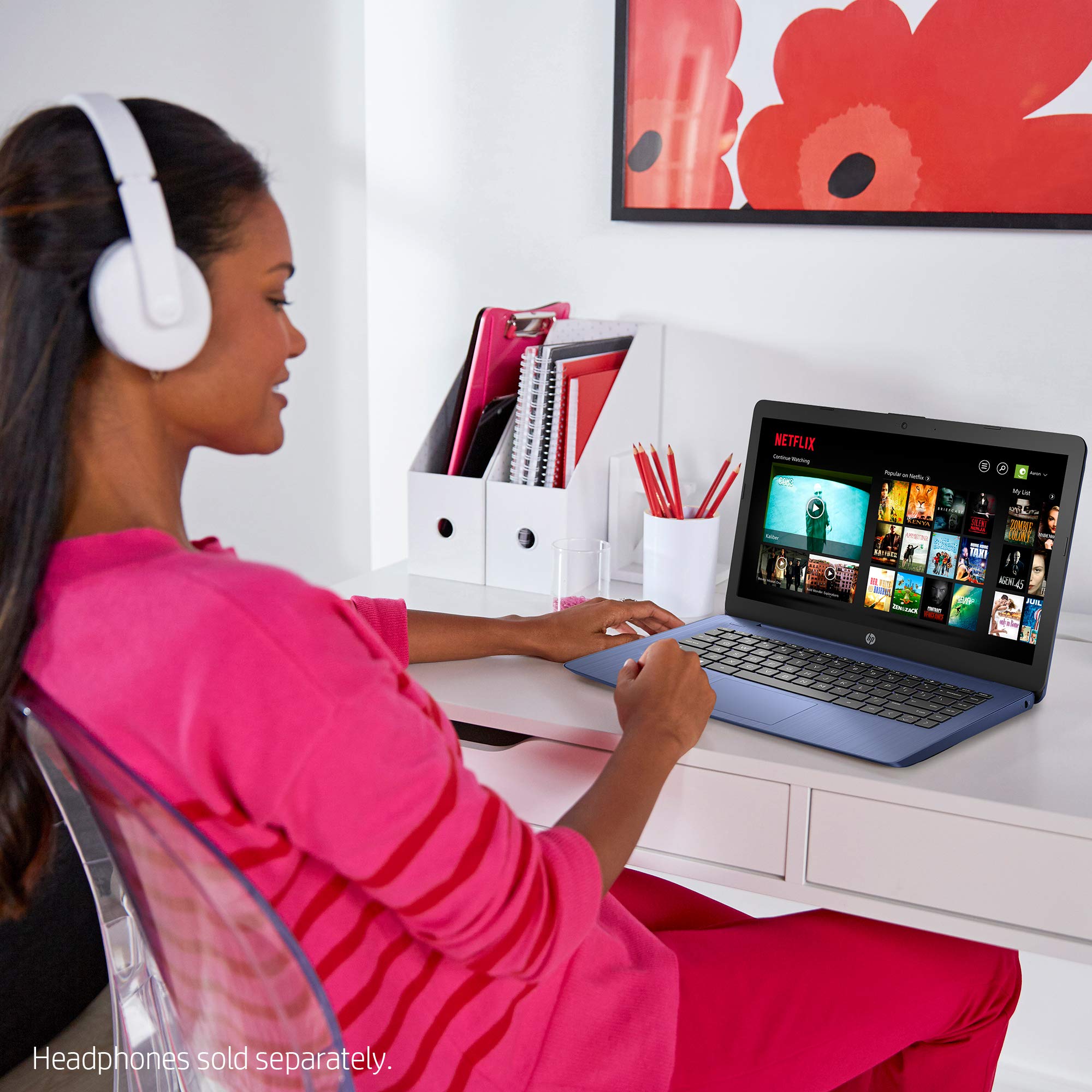 Foto 6 pulgar | Laptop HP Stream 14 Pulgadas 4 GB RAM 64 GB Windows 10 Azul Reacondicionado