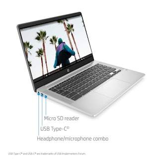 Foto 2 | Ordenador Portátil Hp 2020 Flagship 14 Chromebook 14 Pulgadas 4 Gb 64 Gb Emmc - Venta Internacional.