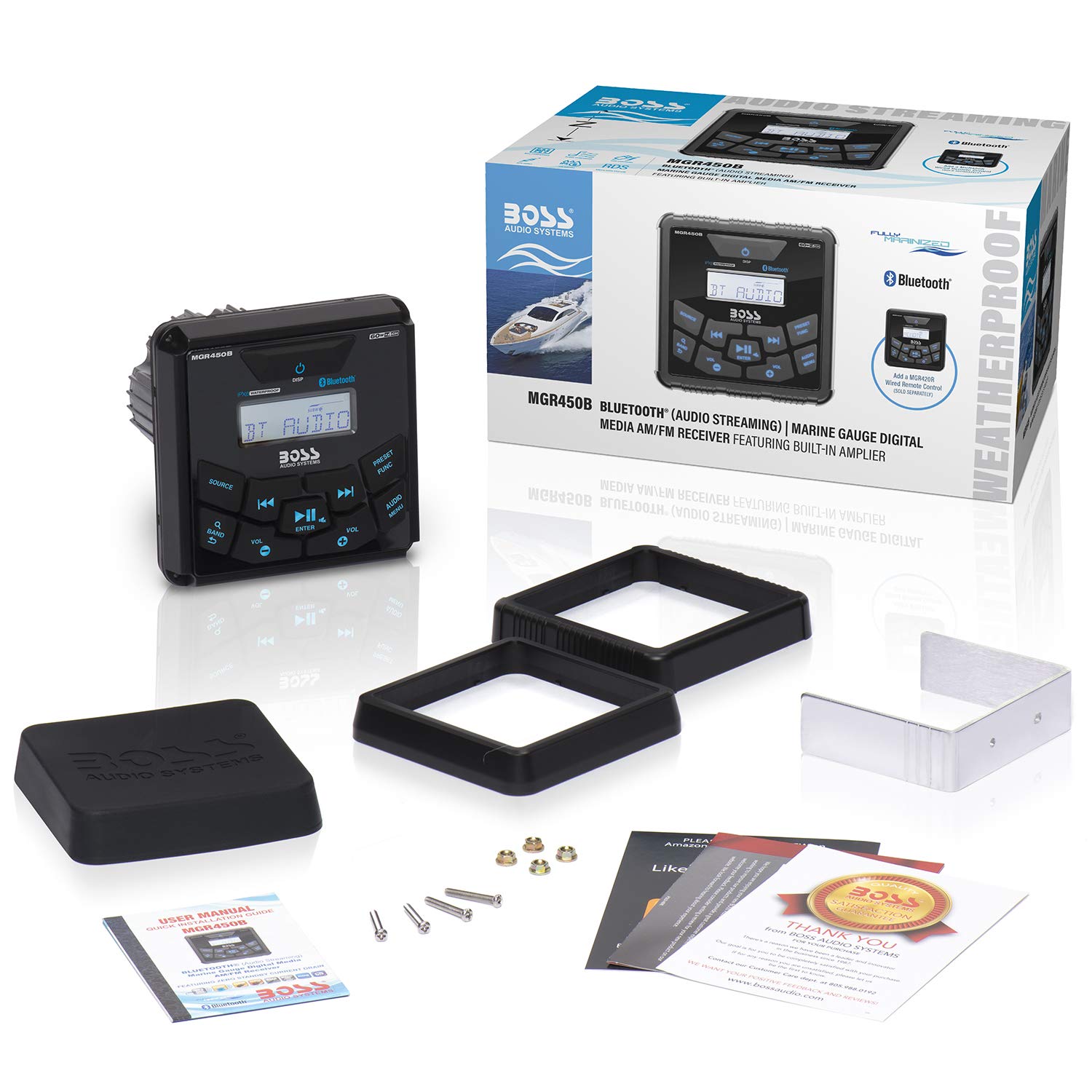 Foto 6 | Receptor Marine Gauge Boss Audio Systems Mgr450b Bluetooth - Venta Internacional.