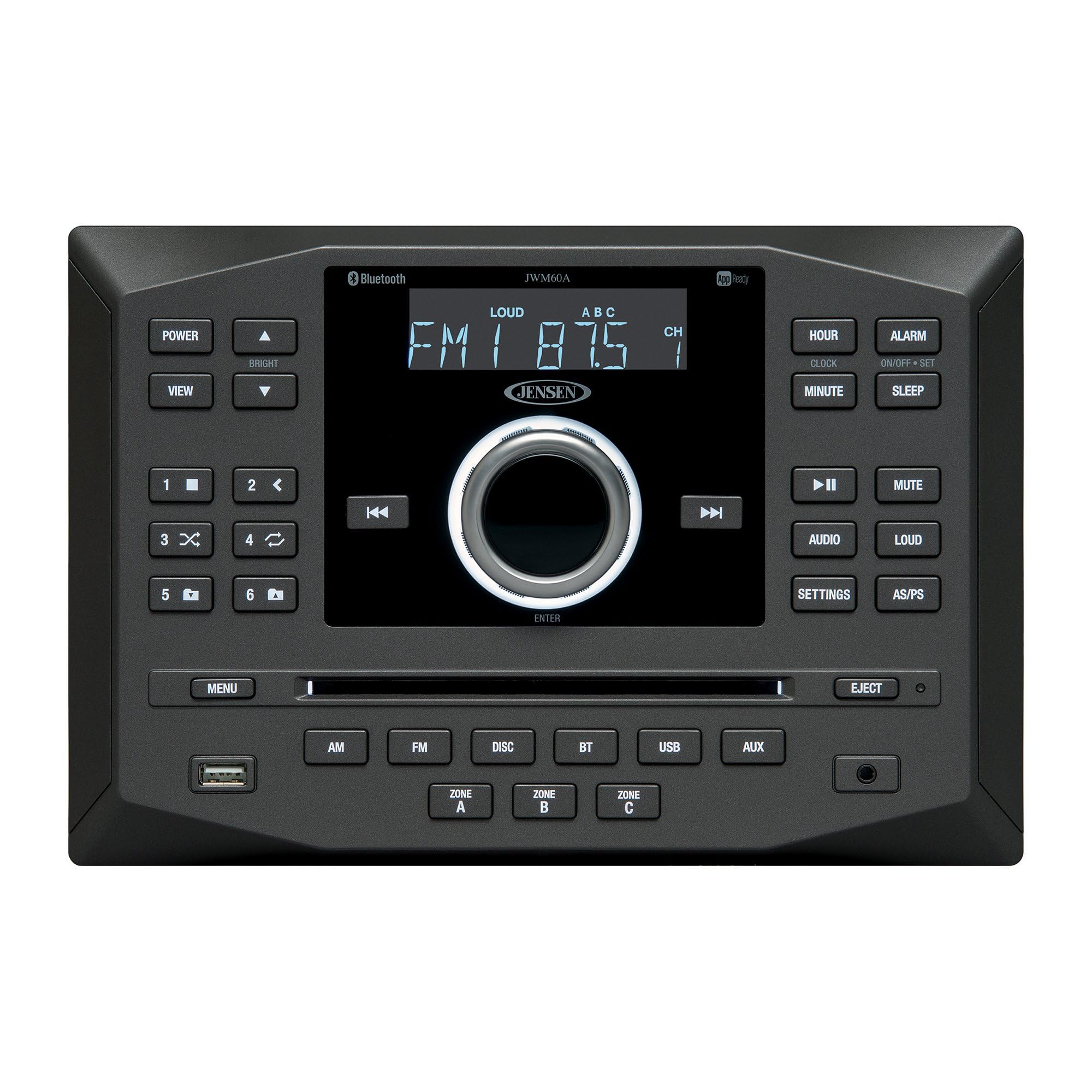 Soporte De Pared Estéreo Jensen Jwm62a Am/fm/dvd/cd/usb/aux Bluetooth - Venta Internacional.