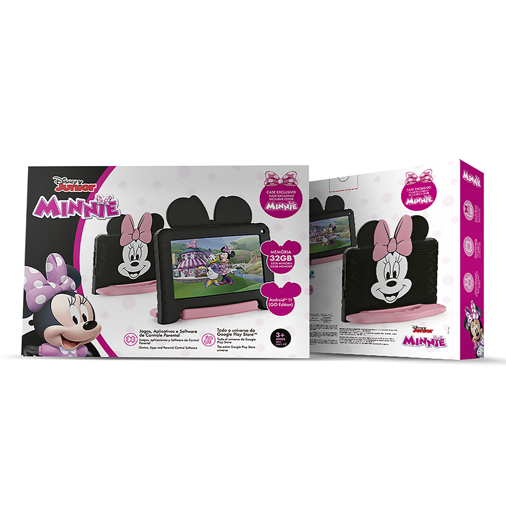 Foto 5 pulgar | Tablet Multilaser Minnie Mouse 7" color Negro