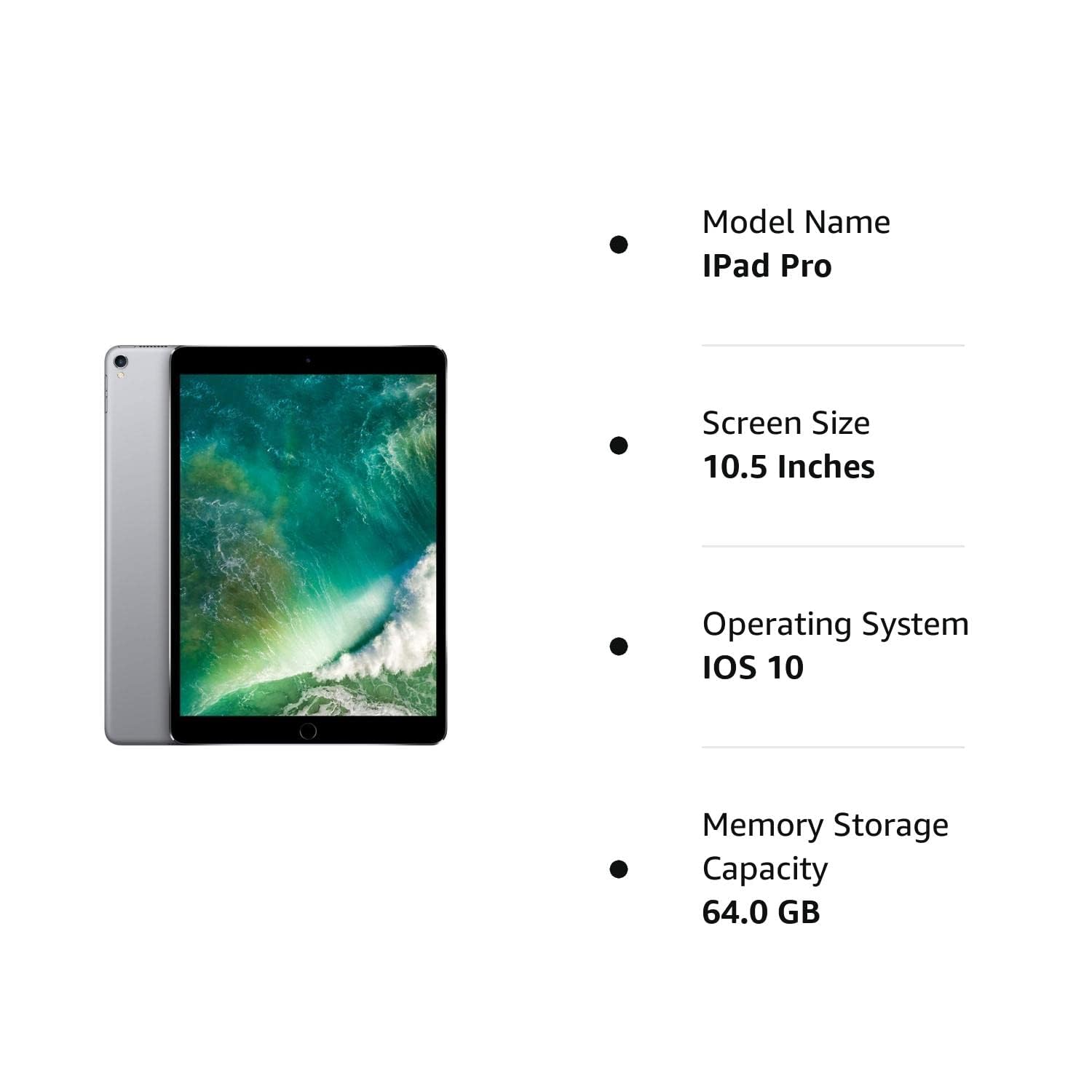 Foto 3 pulgar | Tableta Reacondicionada Apple Ipad Pro 10.5'' 64gb Wi-fi Space Grey