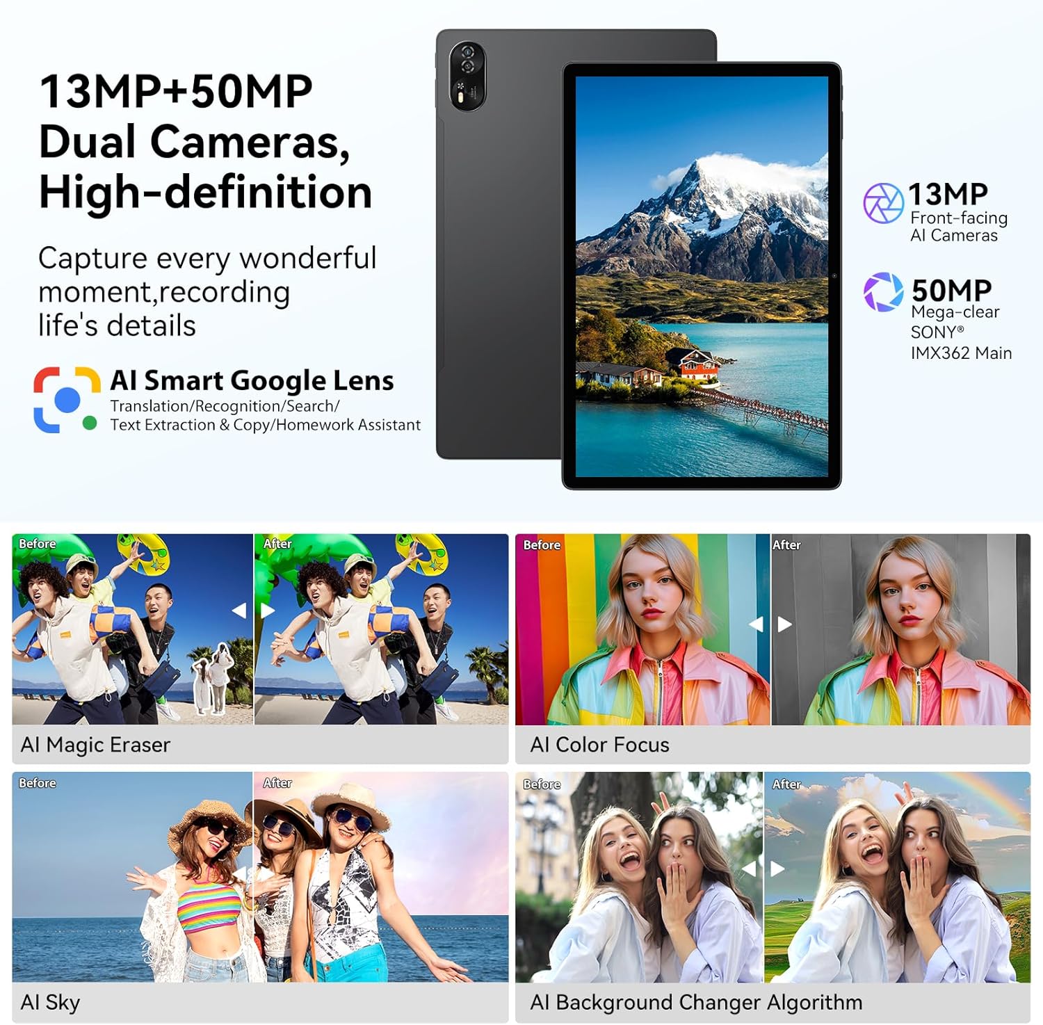 Foto 7 pulgar | Tablet Blackview Mega8 De 36 Gb+256 Gb/2 Tb, 11000 Mah, 13 Pulgadas, Fhd+ - Venta Internacional.