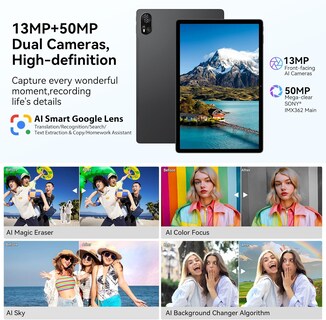Foto 6 | Tablet Blackview Mega8 De 36 Gb+256 Gb/2 Tb, 11000 Mah, 13 Pulgadas, Fhd+ - Venta Internacional.