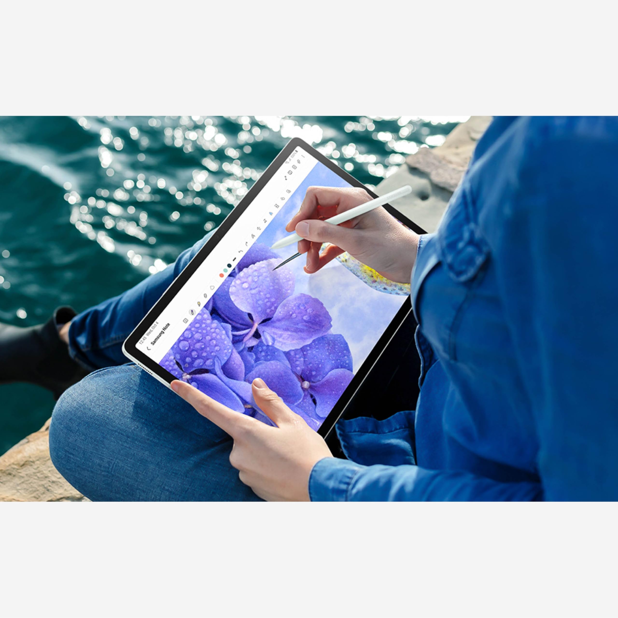 Foto 3 | Tableta Samsung Galaxy Tab S9 Fe+ Plus 12.4'' 128 Gb 2023 Gris Reacondicionado - Venta Internacional