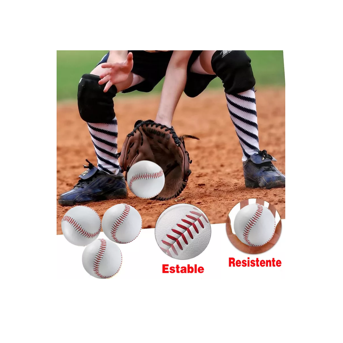 Foto 4 pulgar | Pelota Softball Pelota Beisbol 10 Pelotas  Eo Safe Imports Esi-15830 Multicolor