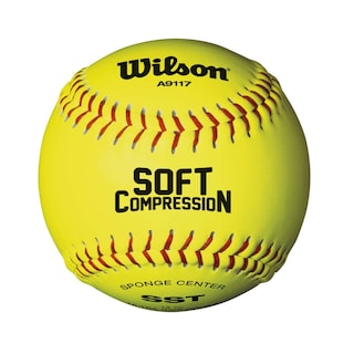 Foto 1 | Softbol Wilson A9117 De Compresión Suave, Paquete De 12 Unidades, Color Amarillo Óptico - Venta Internacional.