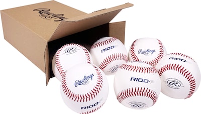Foto 5 | Béisbol Rawlings R100-p Para Escuelas Secundarias O Jóvenes (6 Unidades) - Venta Internacional.