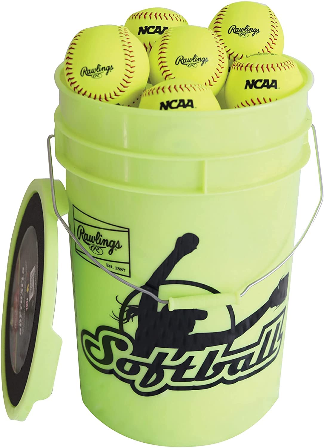 Foto 2 pulgar | Softballs Rawlings Nc12bb Fastpitch, 18 Unidades, Con Balde - Venta Internacional.