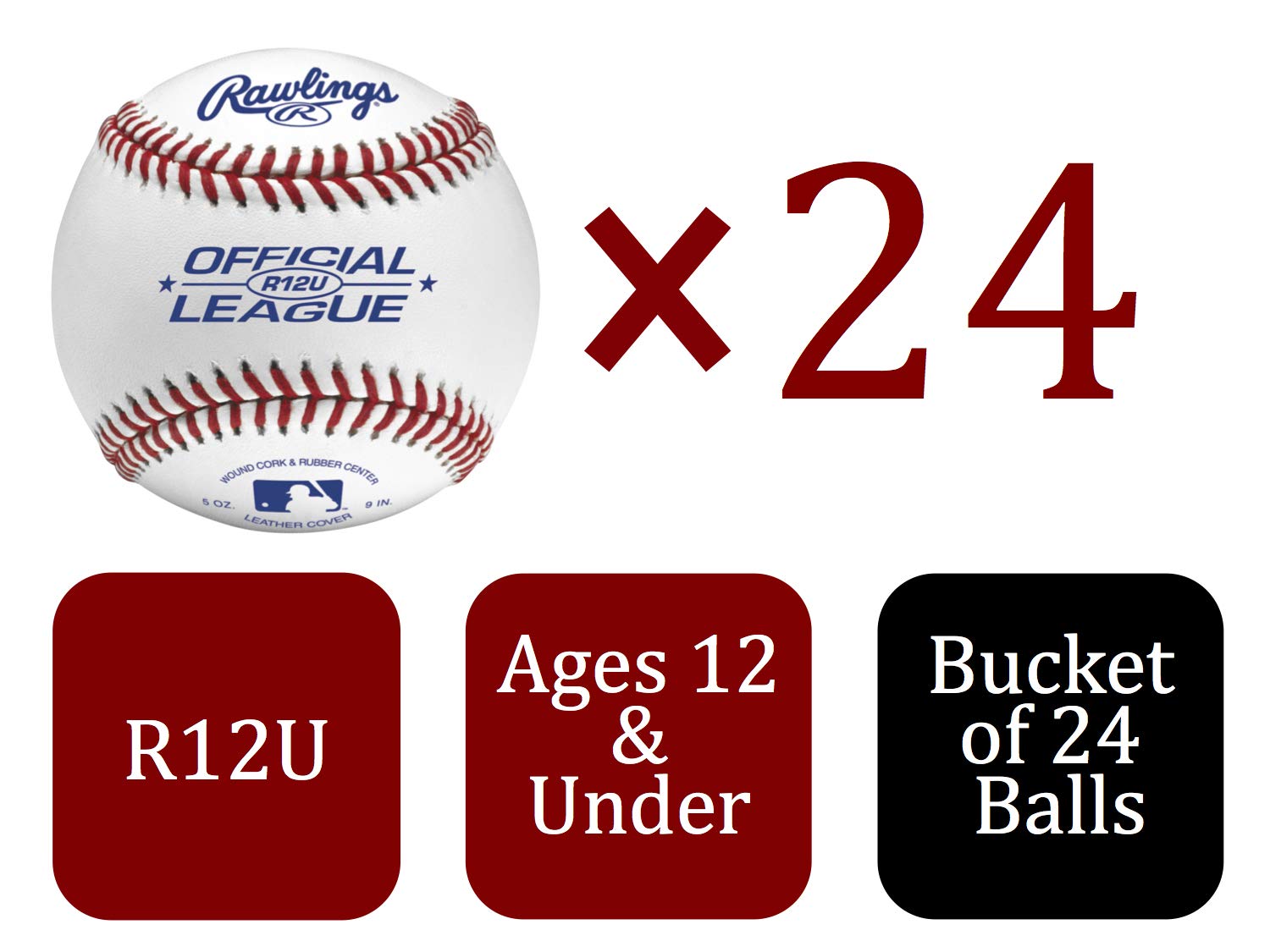 Foto 5 pulgar | Pelota de Softball Rawlings 24 Piezas-Venta Internacional