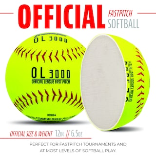 Foto 3 | Pelotas De Softball Franklin Sports, Tamaño Oficial, Fastpitch, Paquete De 12 - Venta Internacional.