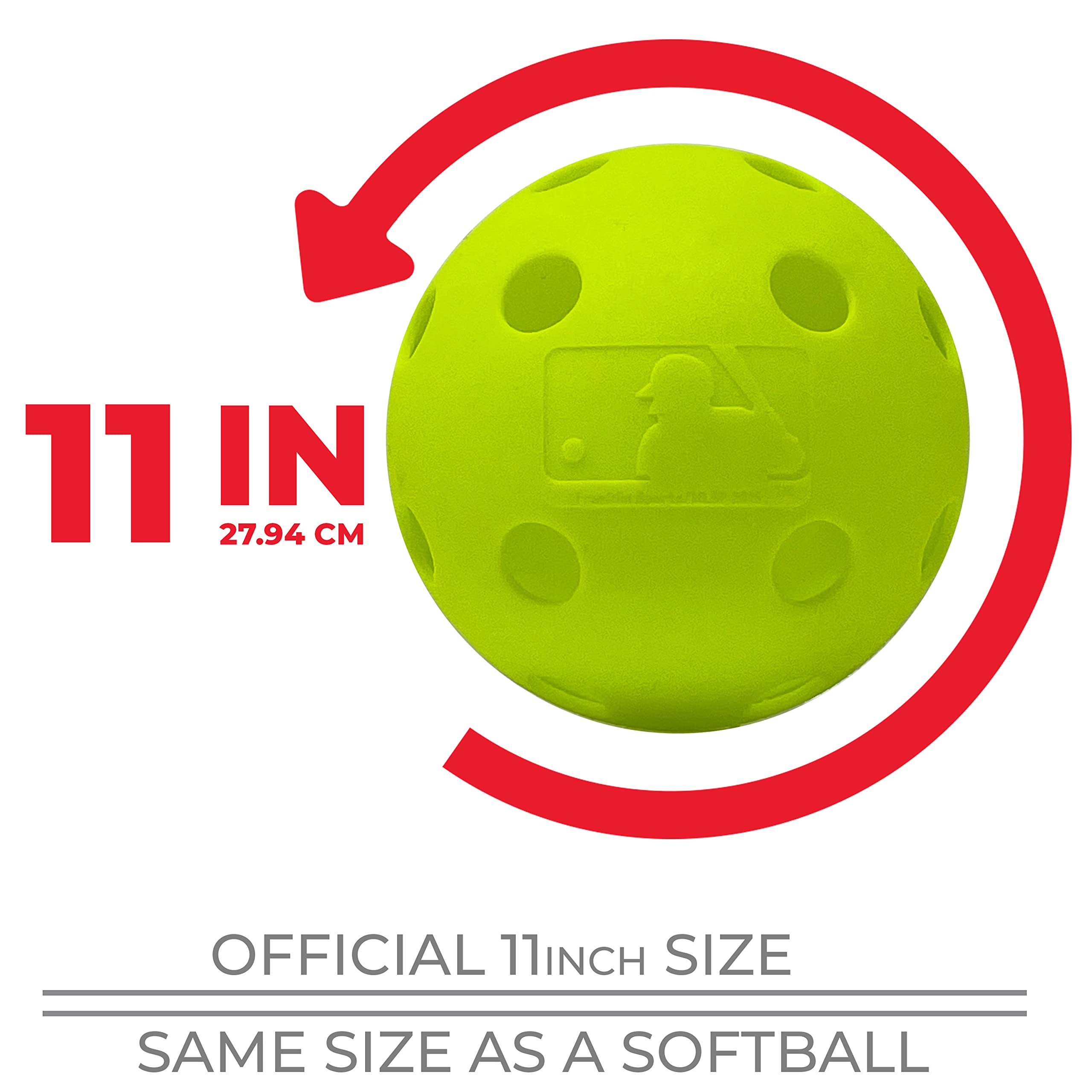 Foto 7 pulgar | Pelotas De Softball Franklin Sports Indestruct-a-ball De Plástico, Paquete De 4 - Venta Internacional.