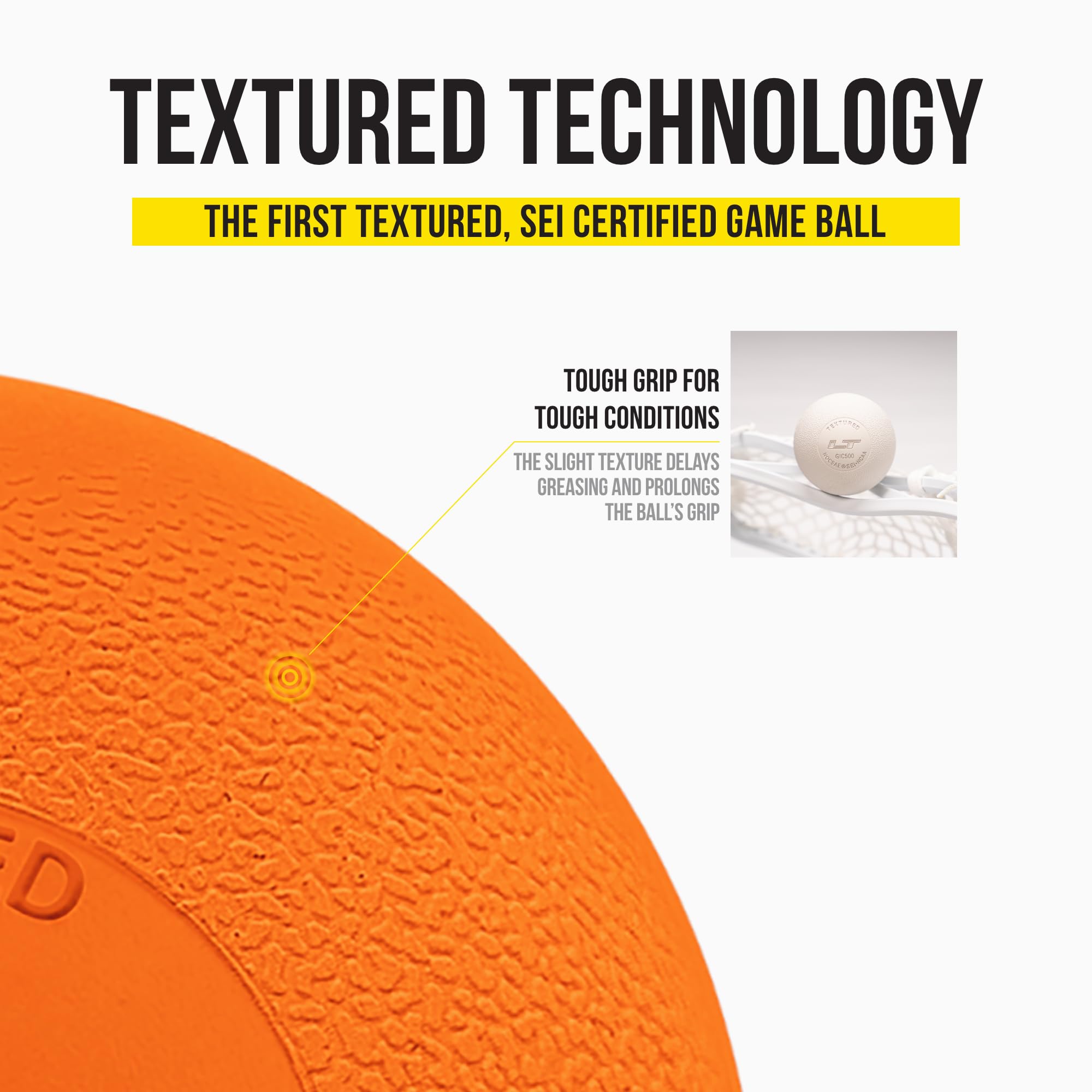 Foto 4 | Pelota De Lacrosse Pearl Lt Naranja Neón  Paquete De 10 - Venta Internacional.