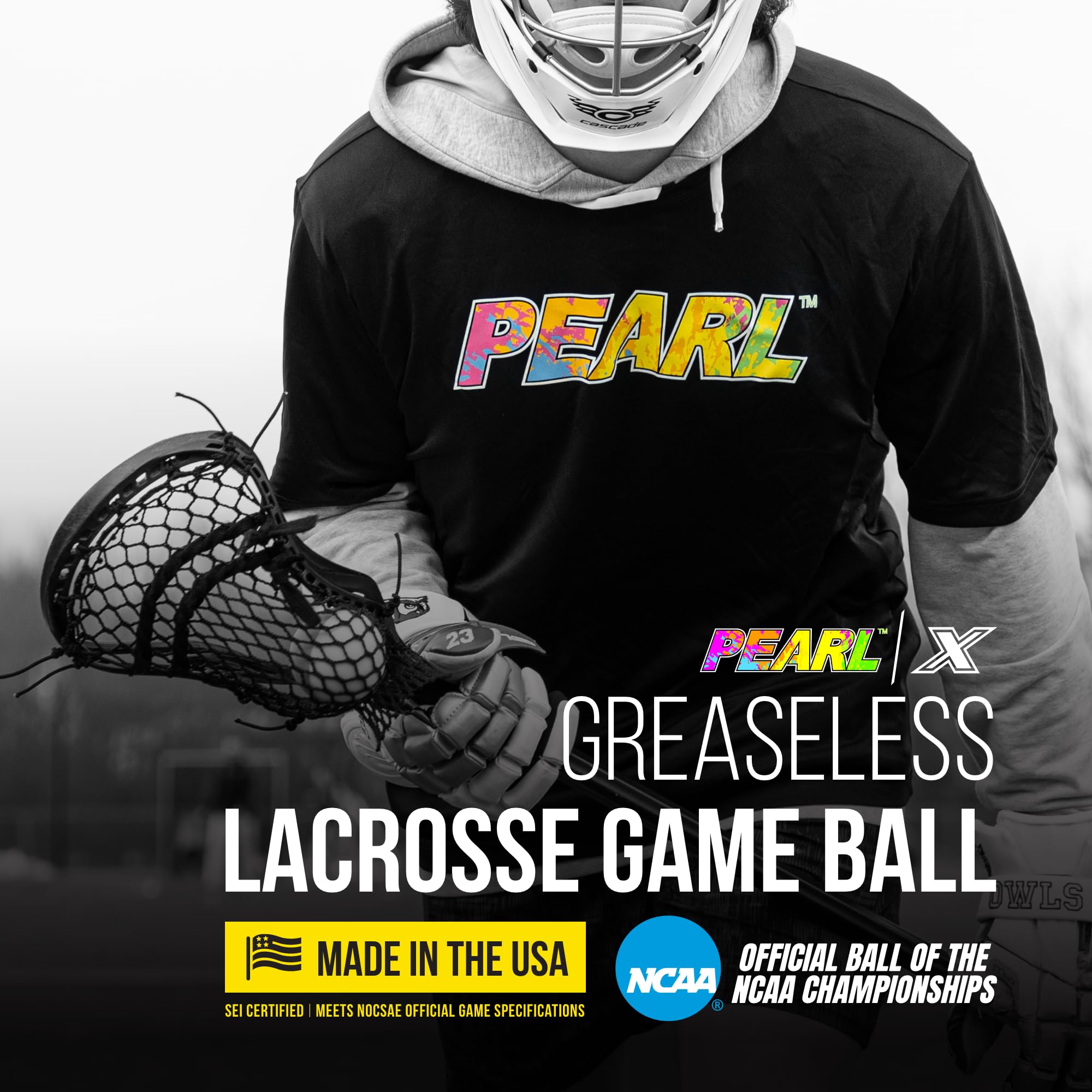 Foto 2 | Pelotas De Lacrosse Pearl X Greaseless  Paquete De 50 Unidades  Color Naranja Ncaa - Venta Internacional.