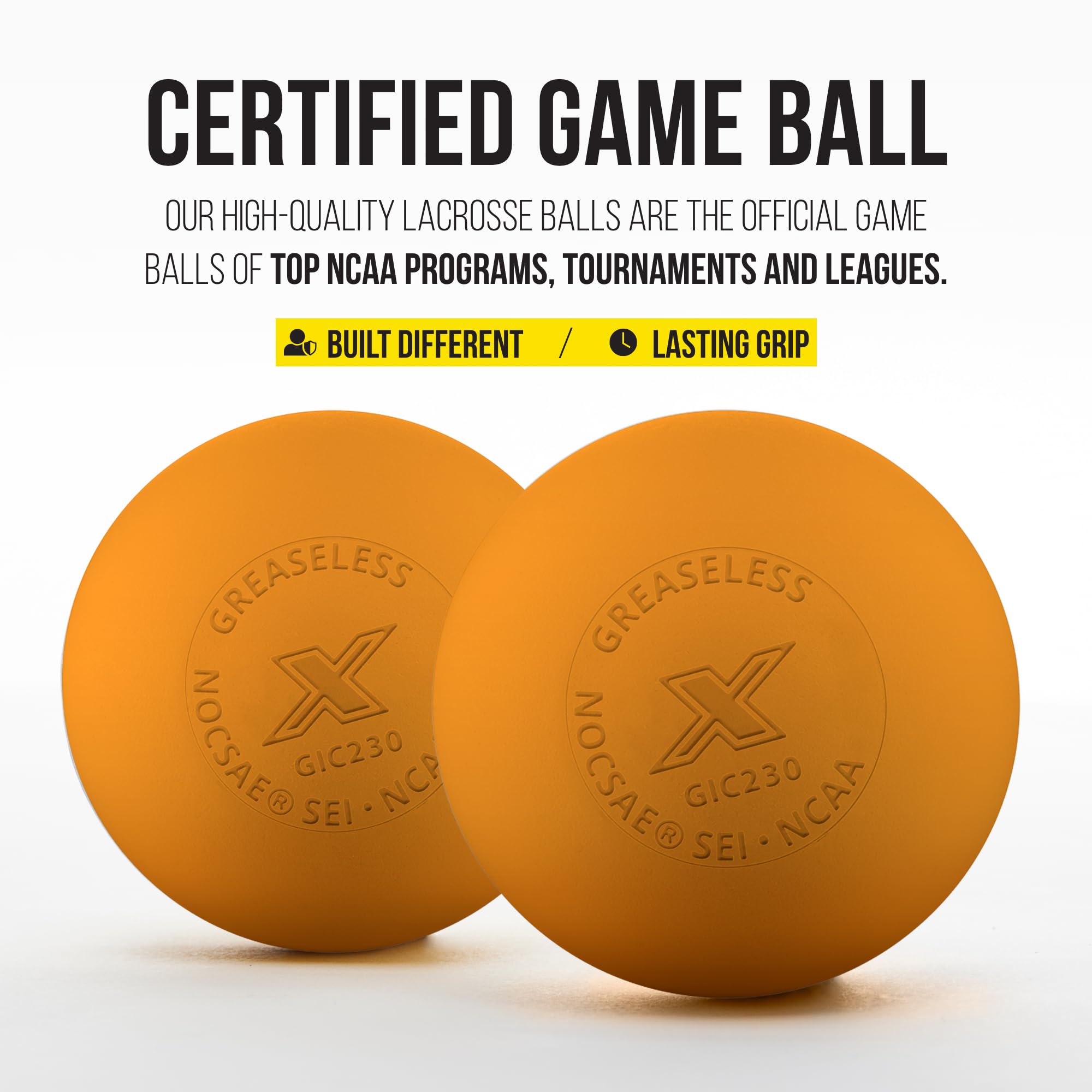 Foto 7 pulgar | Pelotas De Lacrosse Pearl X Greaseless  Paquete De 50 Unidades  Color Naranja Ncaa - Venta Internacional.