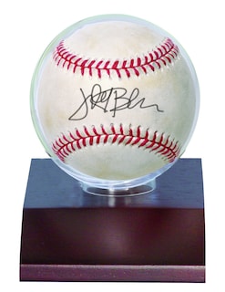 Foto 1 | Soporte De Béisbol Ultra Pro Con Base De Madera Oscura Para Autógrafos - Venta Internacional.