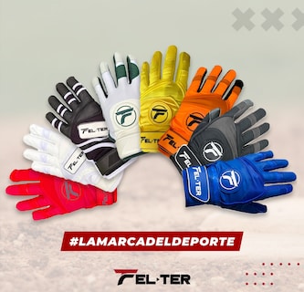 Foto 3 | Guantes Felter Fitness de Béisbol Profesional para Bateo color Negro
