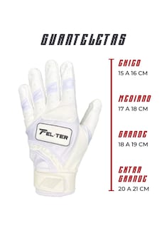 Foto 7 | Guantes Felter Fitness Blancos para Beisbolista