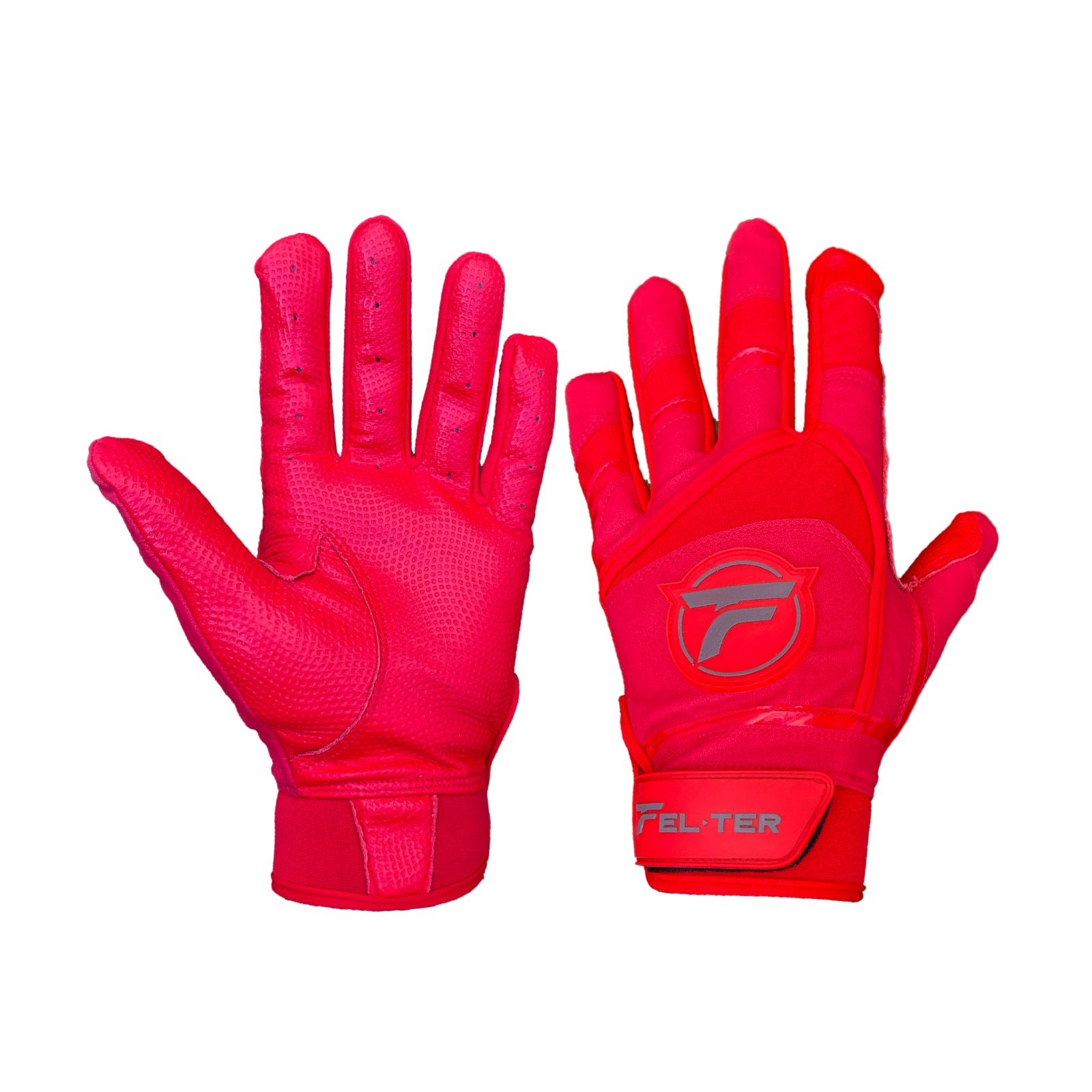 Guantes Felter Fitness De Béisbol Profesional Para Bateo Color Rojo