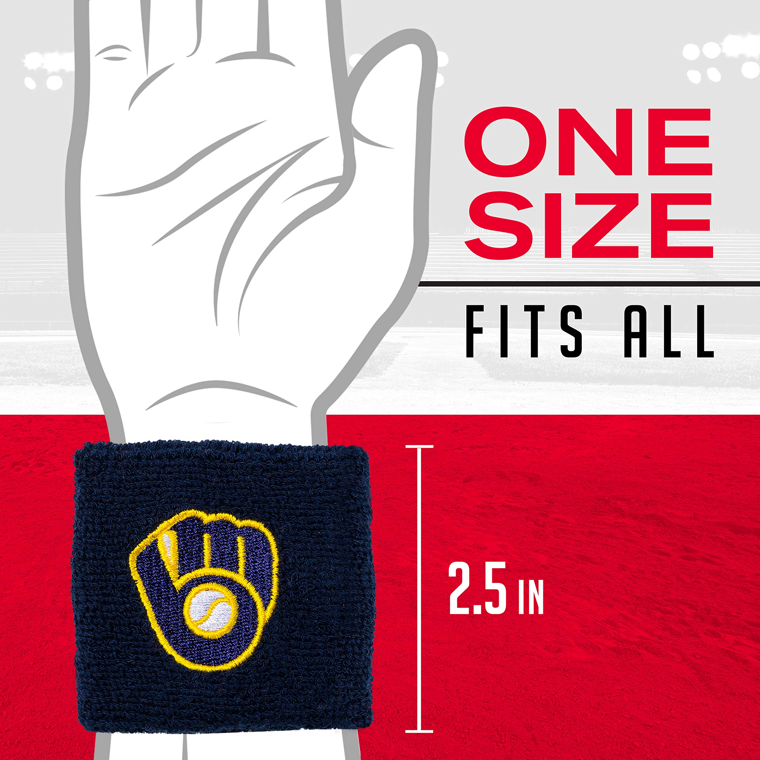 Foto 4 pulgar | Pulseras Franklin Sports Unisex Para Adultos, 6,35 Cm, Específicas Para Equipos - Venta Internacional.
