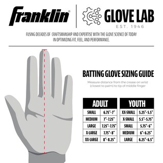 Foto 5 | Guantes De Bateo Franklin Sports Mlb Neo Classic Ii Negros - Venta Internacional.