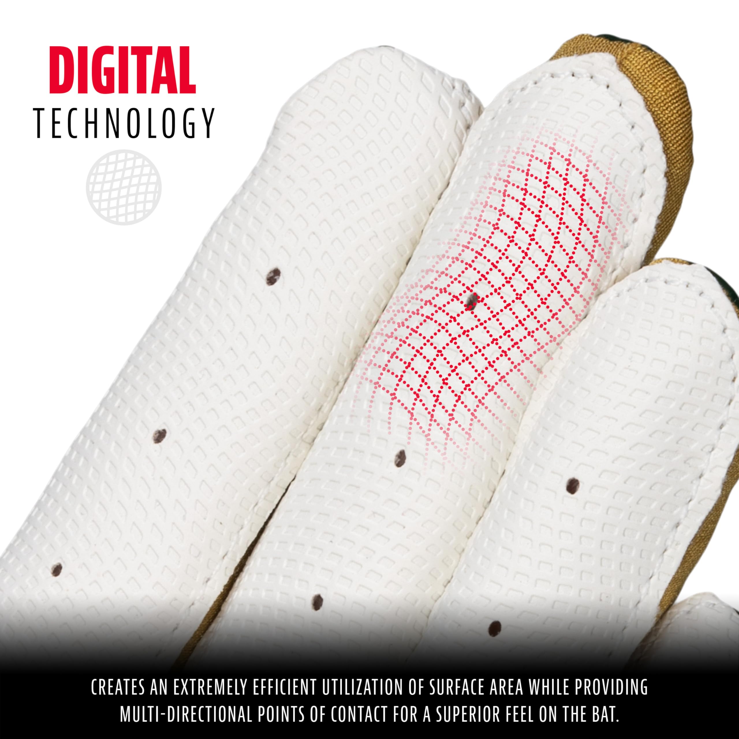 Foto 3 pulgar | Guantes De Bateo Franklin Sports Digitek Camo Mlb Youth - Venta Internacional.