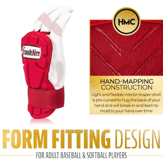 Foto 5 | Protector De Manos Y Muñeca Franklin Sports Prt Serie Lg Para Adultos, Rojo - Venta Internacional.