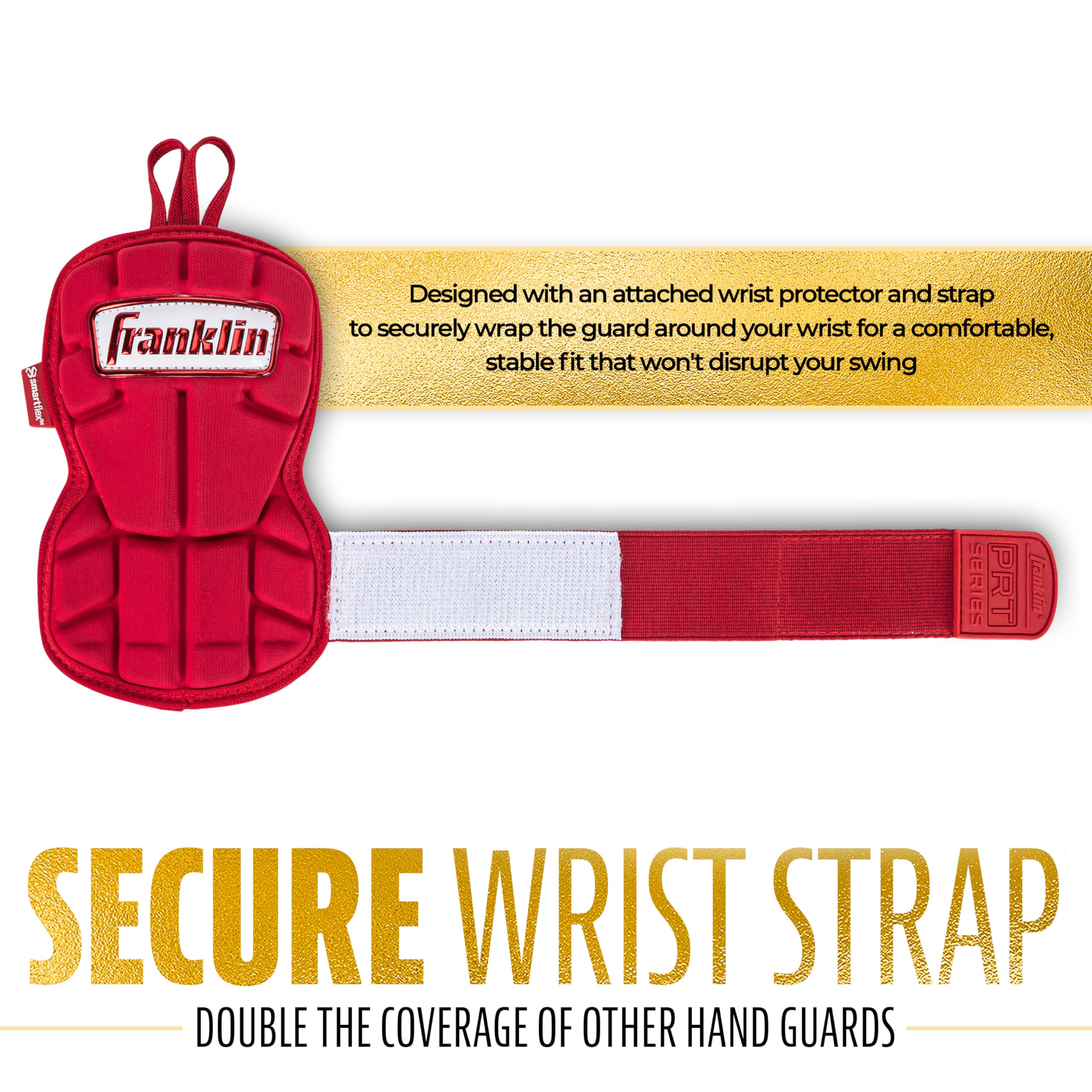 Foto 8 pulgar | Protector De Manos Y Muñeca Franklin Sports Prt Serie Lg Para Adultos, Rojo - Venta Internacional.