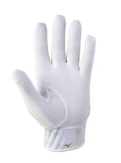 Foto 2 | Guantes De Bateo De Béisbol Mizuno Mvp Para Adultos Color Blanco-dorado Talla L - Venta Internacional.