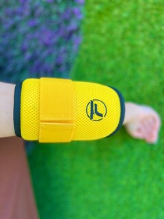 Foto 5 | Codera Microperforada Protector De Bateo (adulto) - Amarillo/negro Unitalla