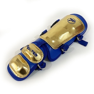 Foto 2 | Espinillera Broche Protector De Bateo - Dorado/azul R. Unitalla