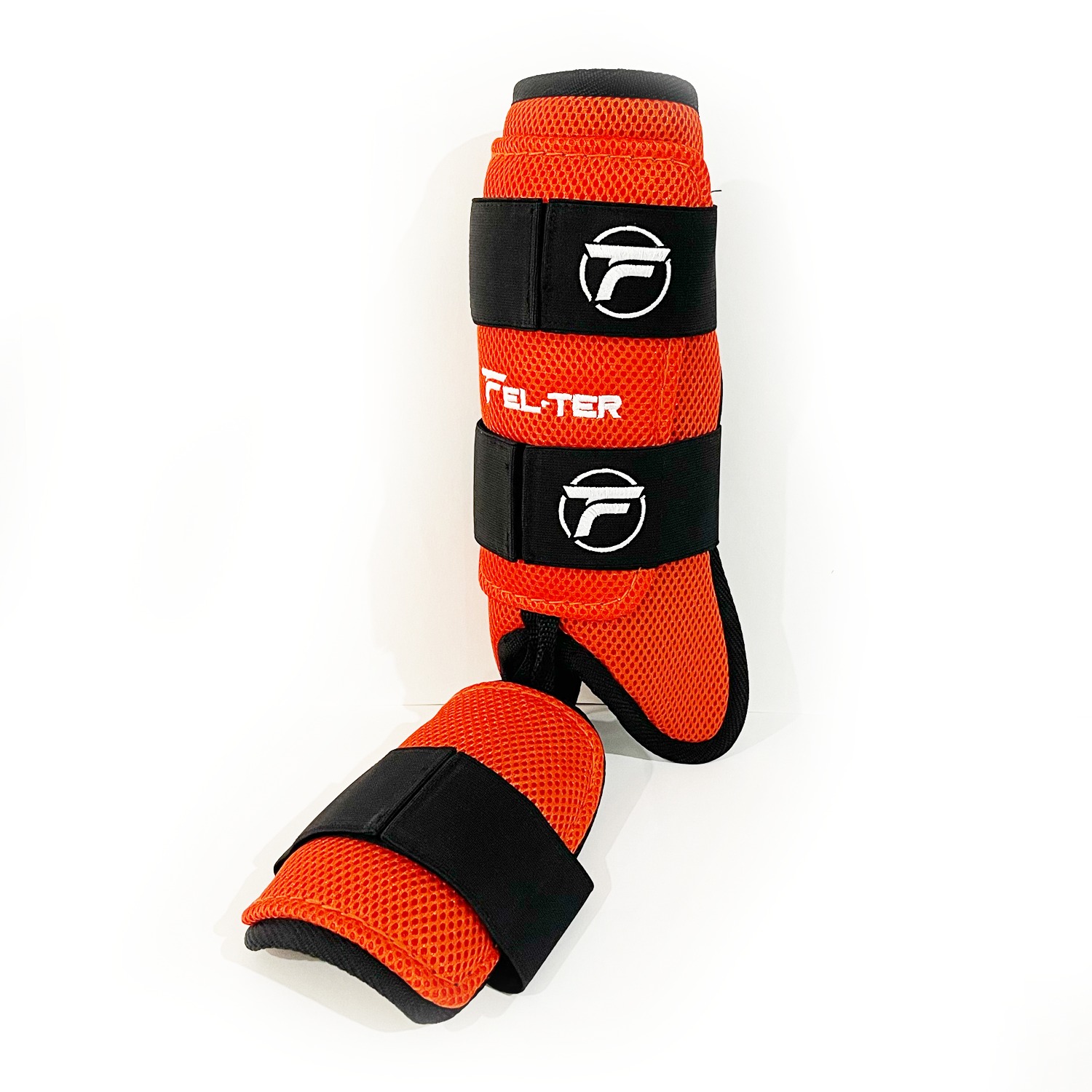 Foto 2 pulgar | Espinillera Velcro Micro. Protector De Bateo - Naranja/negro Unitalla