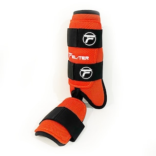 Foto 1 | Espinillera Velcro Micro. Protector De Bateo - Naranja/negro Unitalla