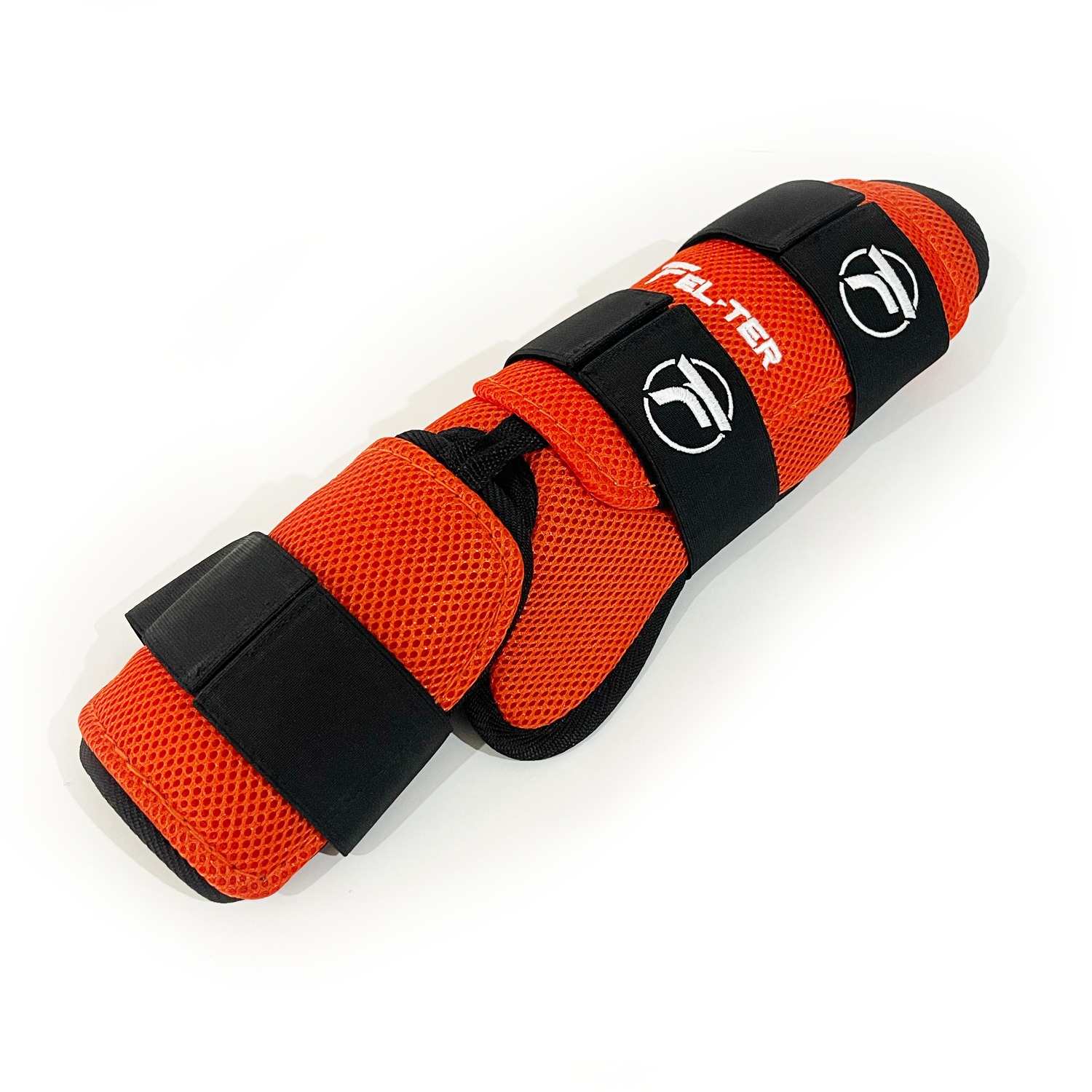 Foto 3 pulgar | Espinillera Velcro Micro. Protector De Bateo - Naranja/negro Unitalla