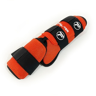 Foto 2 | Espinillera Velcro Micro. Protector De Bateo - Naranja/negro Unitalla