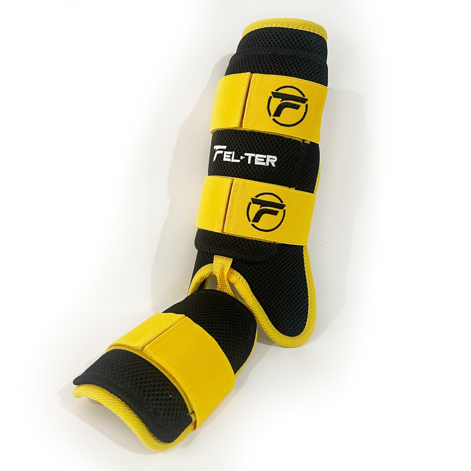 Foto 2 pulgar | Espinillera Velcro Micro. Protector De Bateo - Amarillo/negro Unitalla