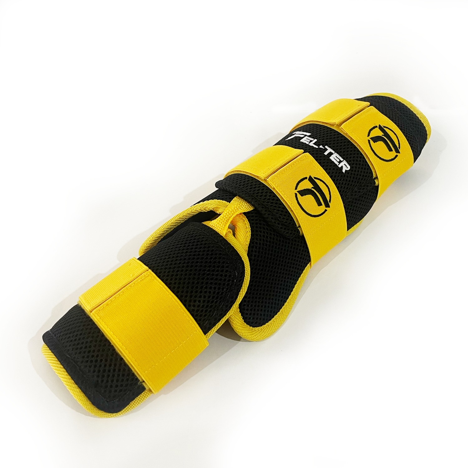 Foto 2 | Espinillera Velcro Micro. Protector De Bateo - Amarillo/negro Unitalla