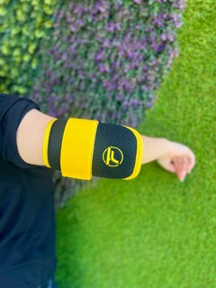 Foto 5 | Codera Microperforada Protector De Bateo (adulto) - Negro/amarillo Unitalla