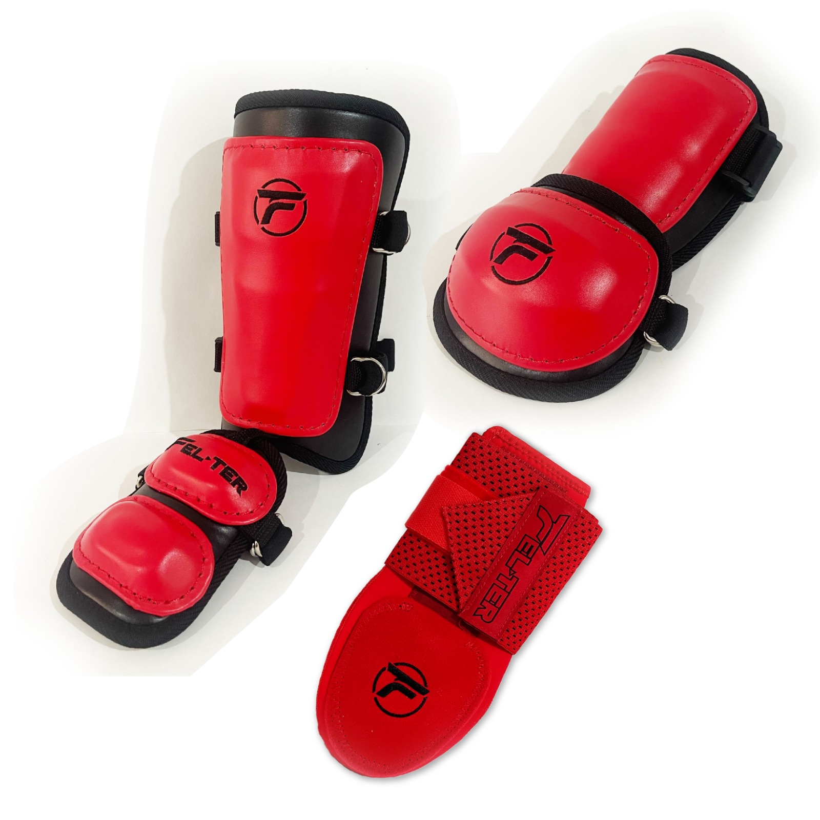 Foto 2 pulgar | Kit 3 Pz Protecciones Bateo Broche + Slidding Glove - Rojo/negro